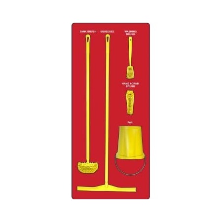 Accuform WET ZONE STOREBOARDS MAXDUTY PSB613RDYL PSB613RDYL